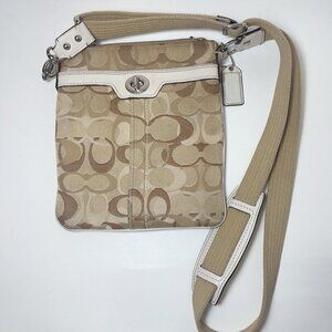 Coach Womens One Size Hampton Op Art North South Crossbody
